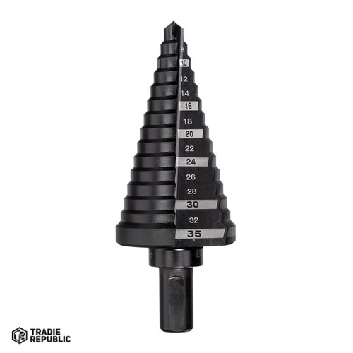 48899335 Milwaukee 14 Hole Metric Step Drill Bit 6mm-35mm